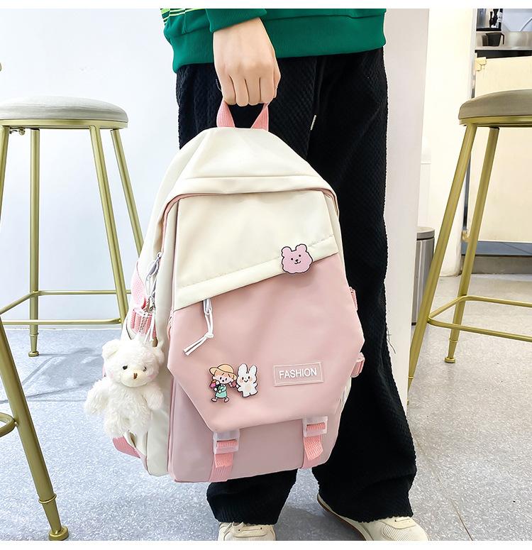 Product Introduction of Ba Lô Unisex, Phong Cách Nhật Bản, Dành Cho Học Sinh, Cặp Sách, Phong Cách Preppy, Túi Đi Chơi Ba Lô Phong Cách Dụng Cụ, Năm 2024 10