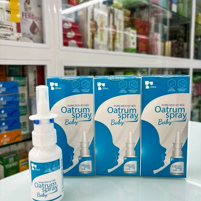 Dung dịch xịt mũi Oatrum Spray .                  . Dung dịch xịt mũi Oatrum Spray Baby hết sổ mũi nghẹt mũi - Chính hãng 0