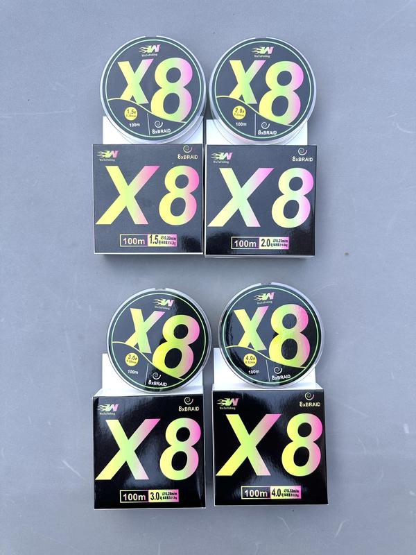Dây Dù PE X8 Đủ 100m Chính Hãng WuTu Fishing 7 Màu