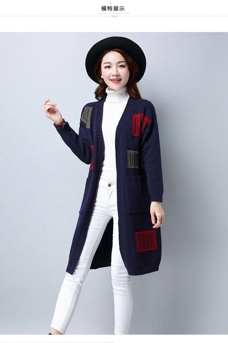 Product Introduction of Áo Cardigan Dệt Kim, Phong Cách Hàn Quốc Mới, Dài Trung Bình Cho Phụ Nữ, Quần Áo Của Các Bà Mẹ Trẻ Trung, Áo Len Ngoài Dáng Rộng, Thích Hợp Cho Mùa Thu, Áo Khoác Mới, 2020 Top Women Màu Đỏ 8