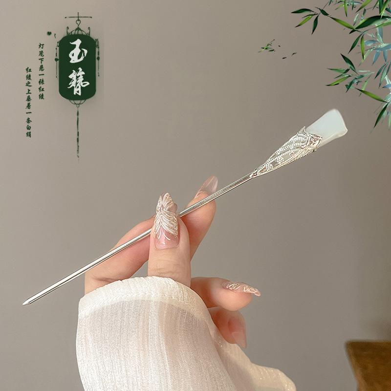 Kẹp Tóc, Phong Cách Trung Quốc Mới Cao Cấp, Kẹp Tóc Hoa Huệ Trong Thung Lũng, Siêu Thanh Lịch, Kẹp Tóc Tua Rua Lắc Bước, Phong Cách Cổ Trang, Phụ Kiện Tóc Hanfu, Mũ Cài Tóc 2