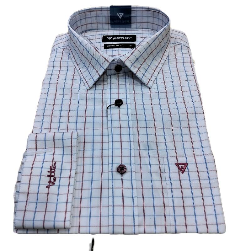 Áo sơ mi Việt Tiến mã 6062 dài tay. fom REGULAR FIT 0