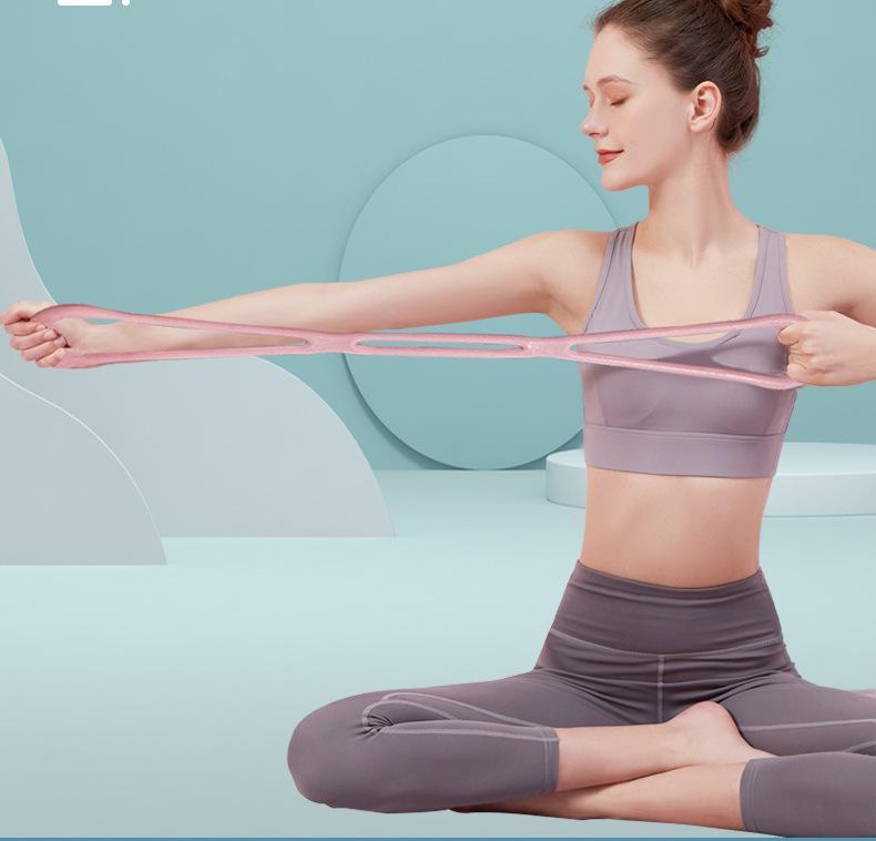 Product Introduction of 8-Word Pulling Rope Chest Expander Improved Humpback Yoga Eight-Word Chest Expander Elastic Belt Home Office Fitness Equipment 3