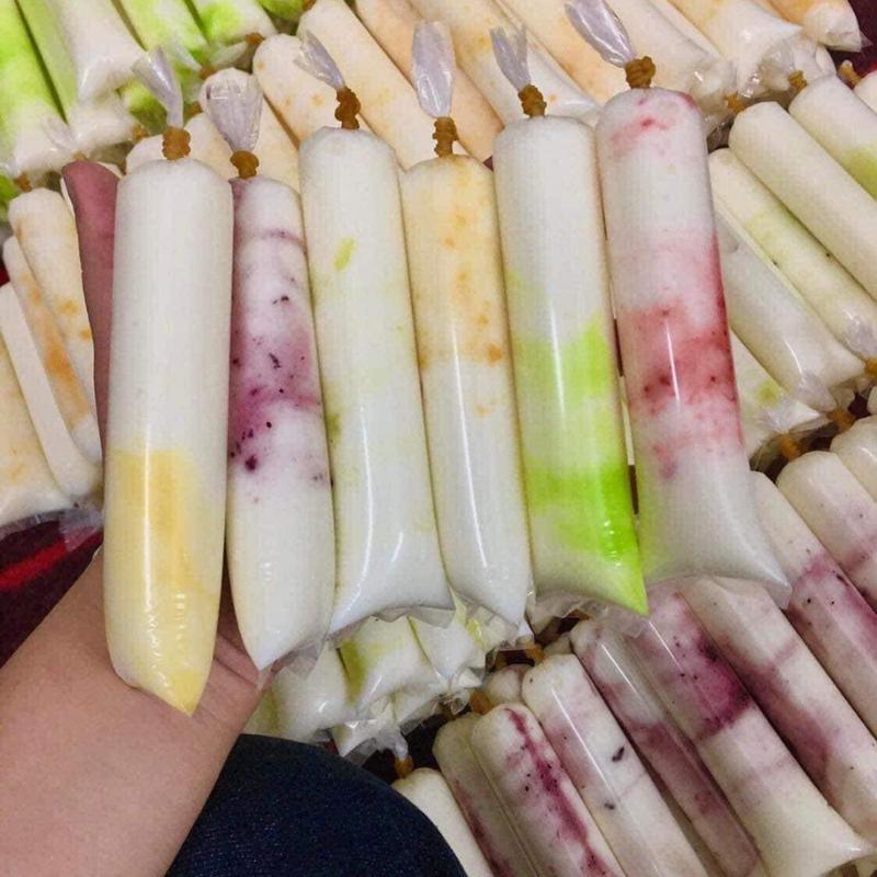 500g túi nilon làm sữa chua, túi đựng sữa chua, nước chấm đủ size 4x12 4x16 4x18 5x12 6x12cm hàng xếp và không xếp