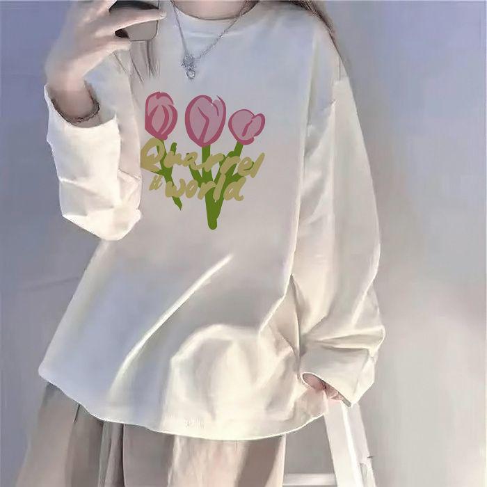 Product Introduction of Áo Thun Dài Tay, Hàng Mới Về Mùa Xuân Và Mùa Thu, Phong Cách Hàn Quốc, Dáng Rộng Vừa Vặn, Quần Áo Nữ, Thời Trang Ins, Thích Hợp Cho Học Sinh Nữ, Áo Sơ Mi Lớp Nền Phối Bên Trong, Quần Áo Thời Trang Hàng Đầu, 2024 14
