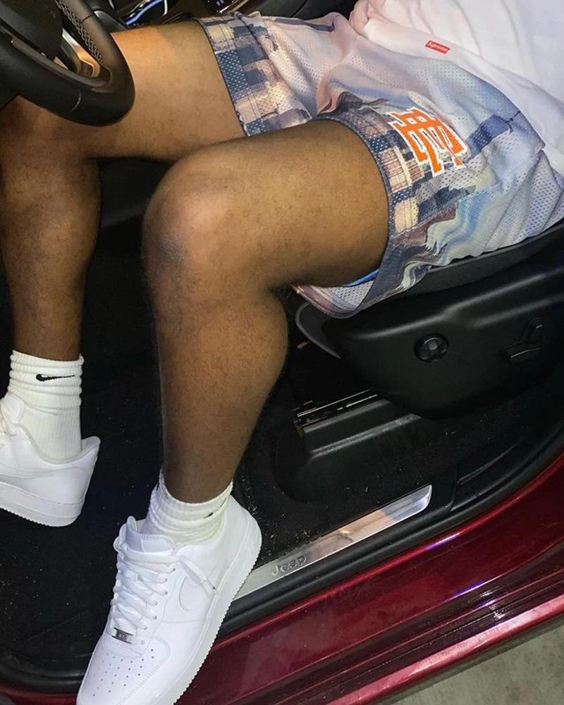 Product Introduction of *2024 New Summer Eric Emanuel EE Basic Mesh Short Classic Floral Printed Gym Shorts Men's Gym Basketball Sports Beach Shorts 24