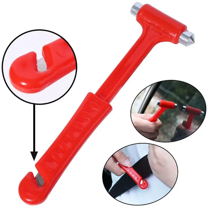 Búa Phá Cửa Sổ, Cho Xe Buýt Ô Tô Và Xe Tải, Búa An Toàn Thoát Hiểm Khẩn Cấp, Phá Kính, Dụng Cụ Cắt Dây An Toàn búa  kéo Phụ Tùng búa 2