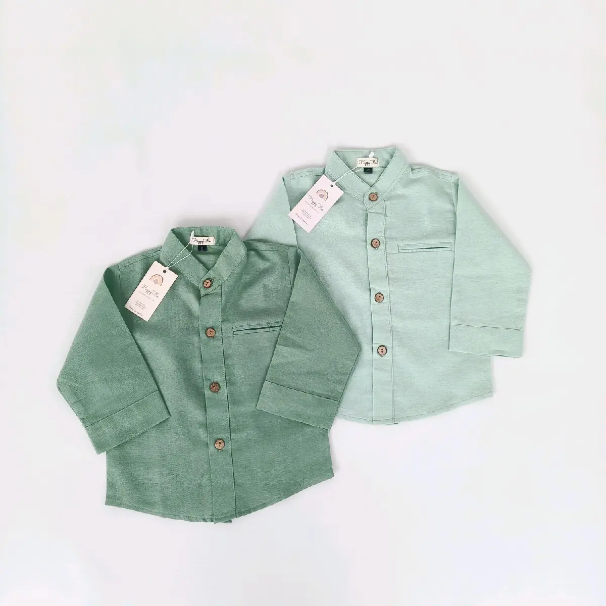 Kemeja koko linen anak Barra by Happyfio