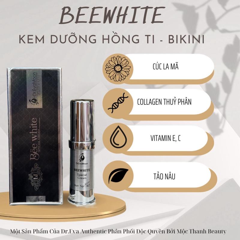 Kem Hồng Nhũ Hoa Bikini Môi - BEEWIHTE 3in1 Lọ 5Gr