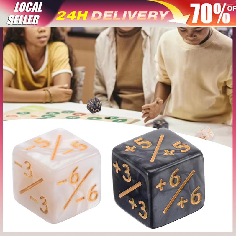 16mm Dice Counters Token Dice 10Pcs Plus (+) / Minus (-) of dice ...