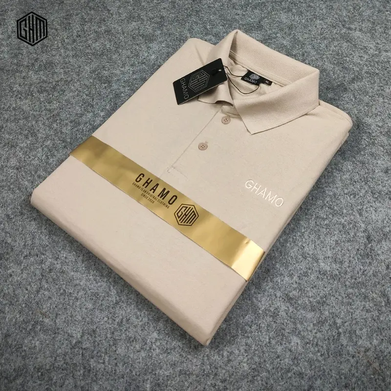 Kaos Krah Polo Pria /Kaos Kerah Pria Katun Polo Ghamo Baju Distro Slim Fit Motif Pendek Panjang Atasan 3