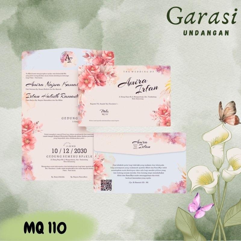 Undangan Pernikahan MALIQ 110 Elegan Modern Paket Lengkap 100 PCS Gratis Label & Plastik - JanjiKita | Default