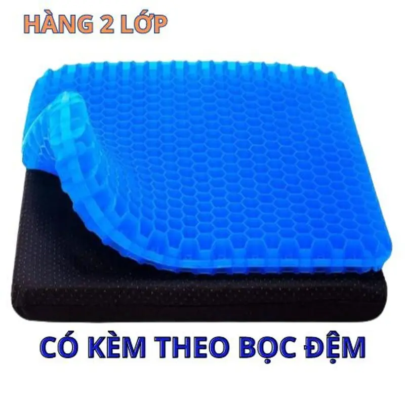 Đệm ngồi 3D Silicon Thế hệ mới chống mỏi thoáng khí 0