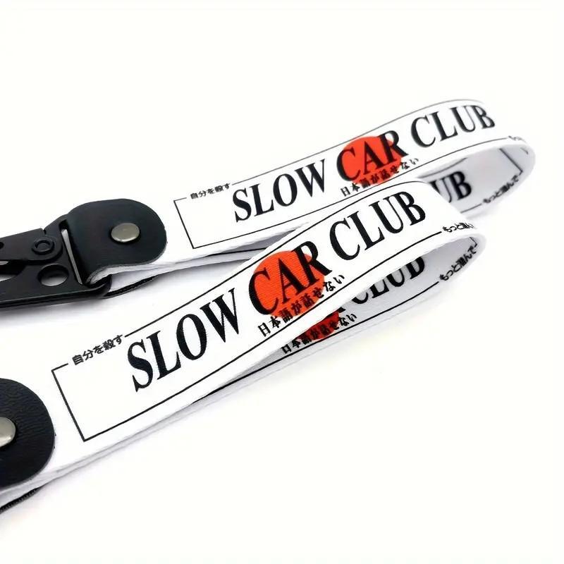 Letter Design Car Keychain, Anti-lost Wristband Keychain, Universal Car Keychain for Men & Women, Auto Interior Decoration Accessories 1