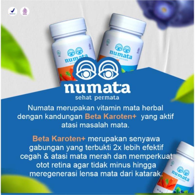 Numata Suplemen Mata BPOM & HALAL untuk Penglihatan Jernih dan Sehat Setiap Hari 1