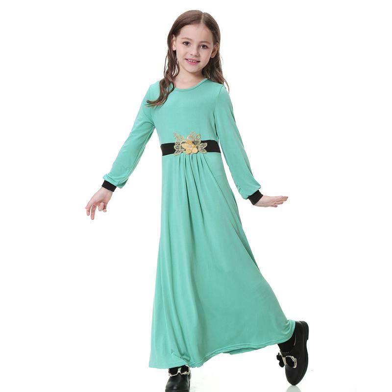 Product Introduction of 4-16 years old Muslim Girl Skirt Set Muslim Girl Long Dress Set Muslim Girl Clothing Girl Batman Skirt Set Children's Clothing South East Asia Girl Long Dress Dress 10