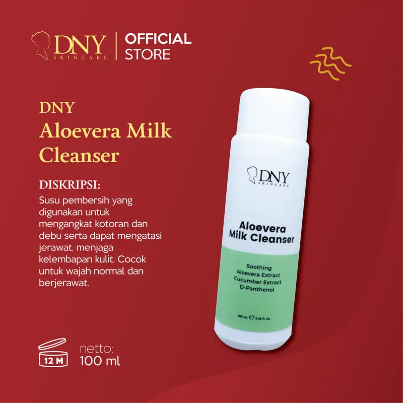 DNY Aloevera Milk Cleanser - Mengandung Aloevera untuk Melembabkan Kulit Wajah 1