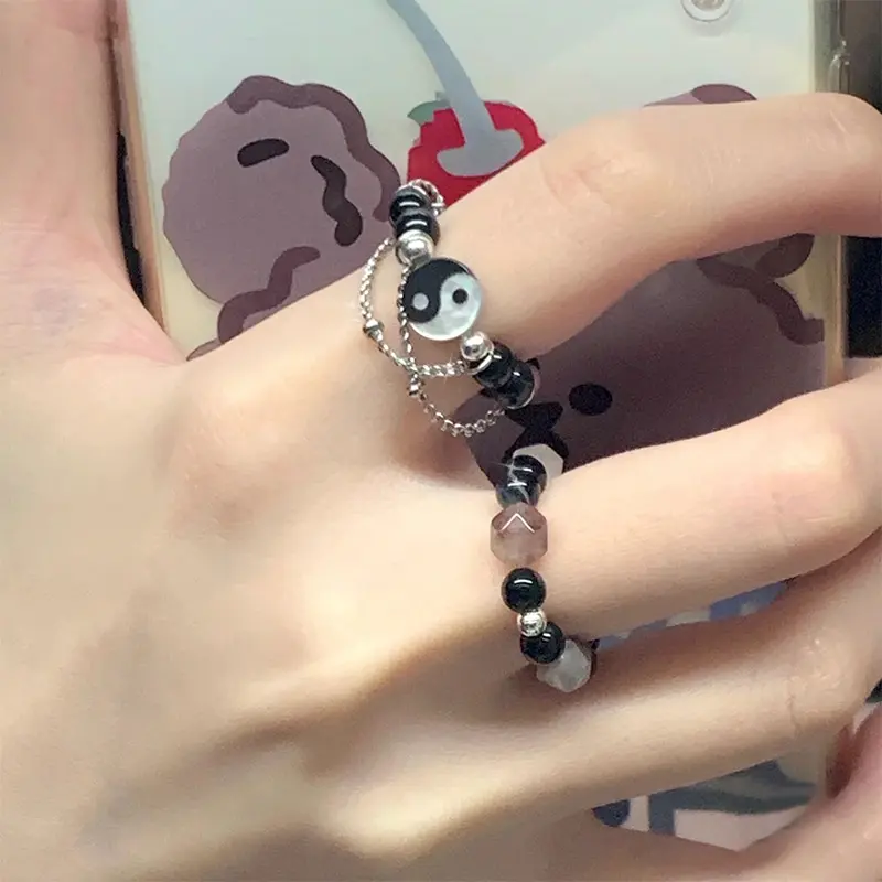 Gossip Couple Couple Rings Shell Handmade Simple Normcore Style Ring Girlfriends Ring Factory Wholesale Delivery