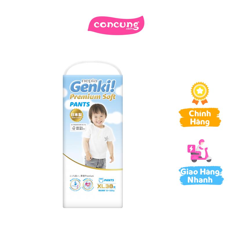 Tã quần Nhật Bản cao cấp Genki size XL 38 miếng