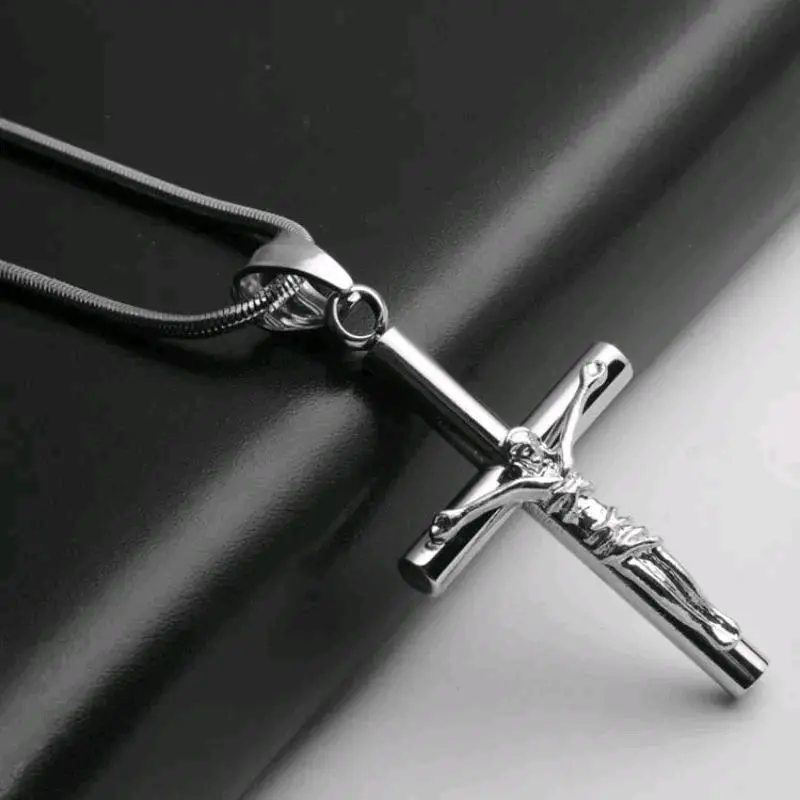 KALUNG SALIB LIONTIN TITANIUM KALUNG BULAT
