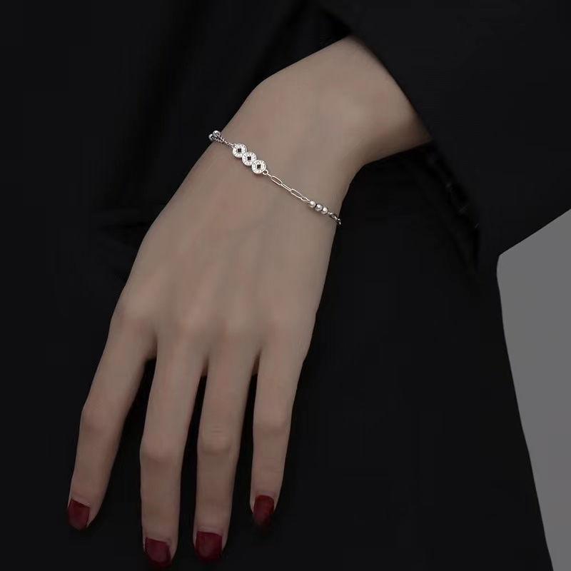 Vòng Tay Đồng Tiền Xu Đồng Phong Cách Trung Quốc Thiết Kế Đặc Biệt Ins, Chất Lượng Cao, Thanh Lịch, Cá Tính, Phong Cách Cổ Điển Dành Cho Phụ Nữ, Đồ Trang Sức Tay, Hàng Mới Về Phụ Kiện Móc Khoá 7