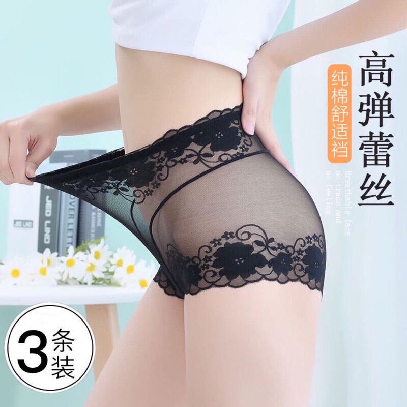 Đồ Lót Ren, Cạp Cao, Dành Cho Nữ, Lưới Gợi Cảm, Kiểm Soát Bụng, độn Hông, Cỡ Lớn, Bó Eo, Thoáng Khí, Kháng Khuẩn, Quần Lót Đáy Quần Bông 2
