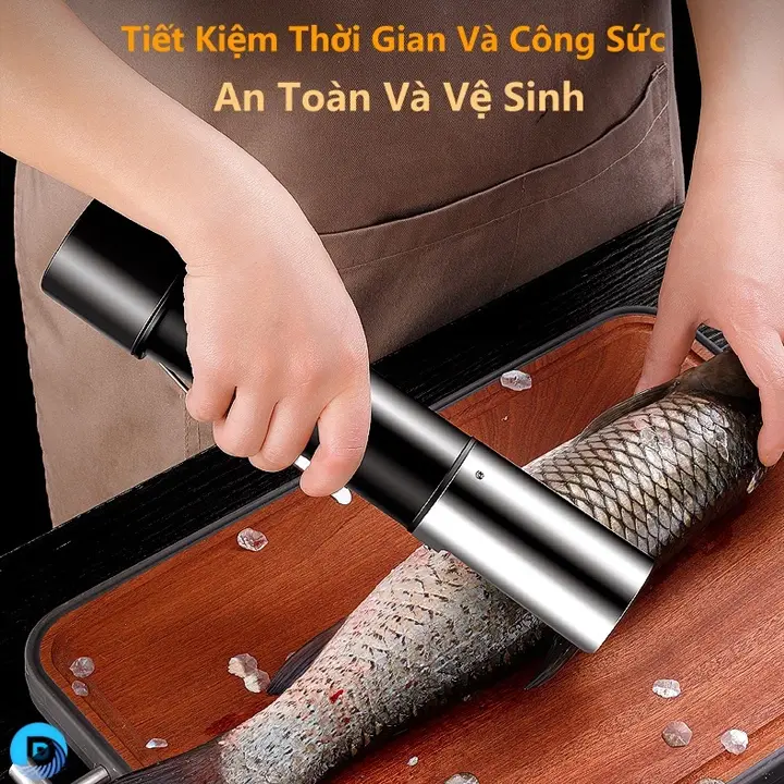 Máy Đánh Vảy Cá Cầm Tay Công Suất Lớn 125W Chống Nước, lưỡi Inox 304 4