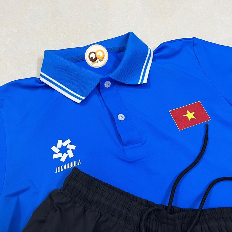 Áo polo di chuyển đội tuyển bóng đá Việt Nam mẫu mới nhất Shirt Ngắn Tay Có Cổ Menswear 2