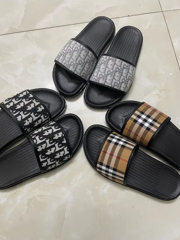 Dép quai ngang nam nữ dạng gò mẫu mới nhất năm 2024 - DéP - Slipper Đế Bằng Nhung 0