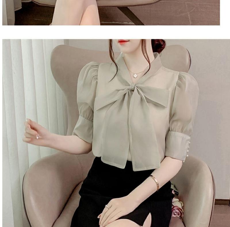 Product Introduction of Áo Tay Phồng, Váy Cao Cấp Mùa Hè Cho Nữ, Thiết Kế Đẹp, Phong Cách Pháp Sang Trọng Độc Đáo Áo Voan Nơ 41