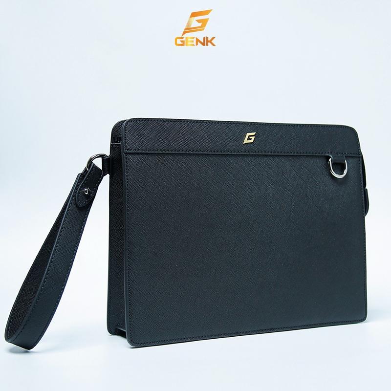 Ví Da Nam Cầm Tay - CLutch Nam Thương Hiệu Genk - GBD003