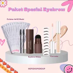 PAKET SPECIAL 3 Pcs ( Eyebrow Powder + Cetakan Tali 12 + Concealer )