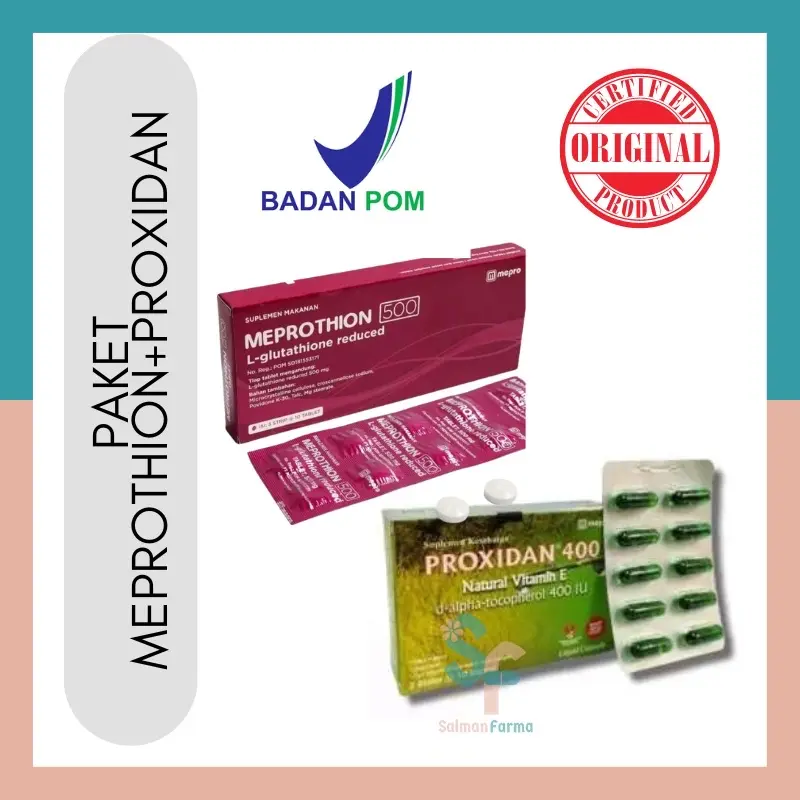 (BUNDLING)Paket Meprothion+Proxidan Suplemen Kulit