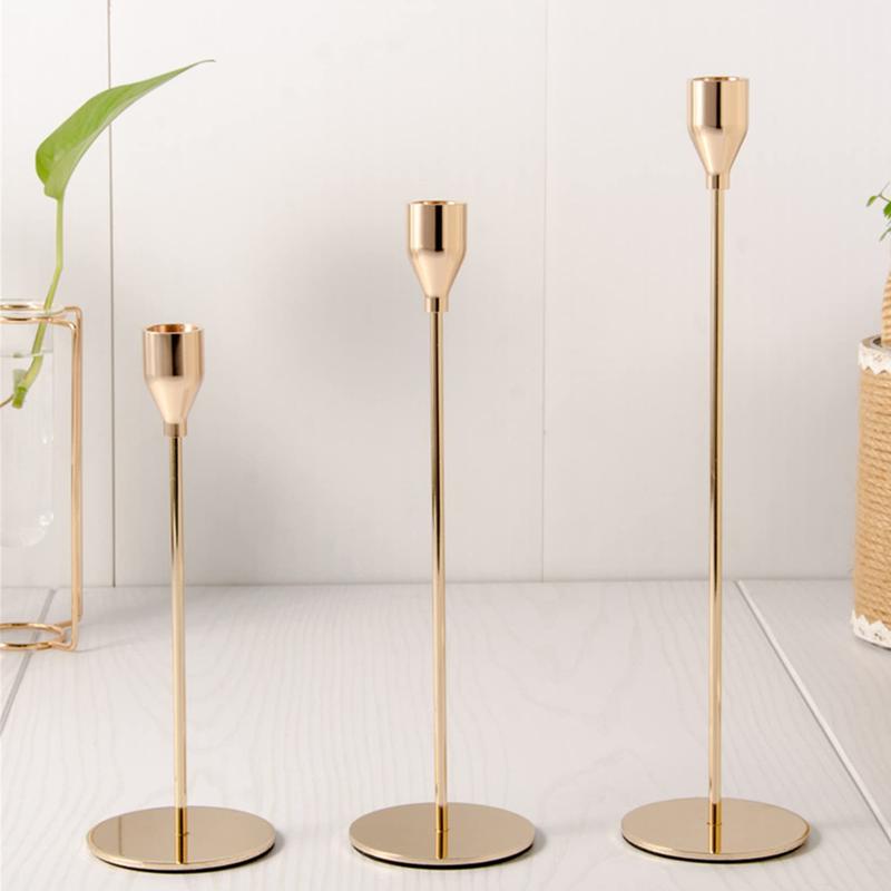 Candle Holder Set, 6 Counts/set Modern Simple Candle Stand, Decorative Candle Holder for Home Living Room Bedroom Dining Room Wedding Party, Ornaments 6