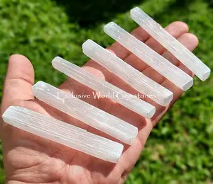 Natural Selenite Rods EXTRA - 10 Cm - 20-30 gram - RANDOM 1 PCS -Morocco