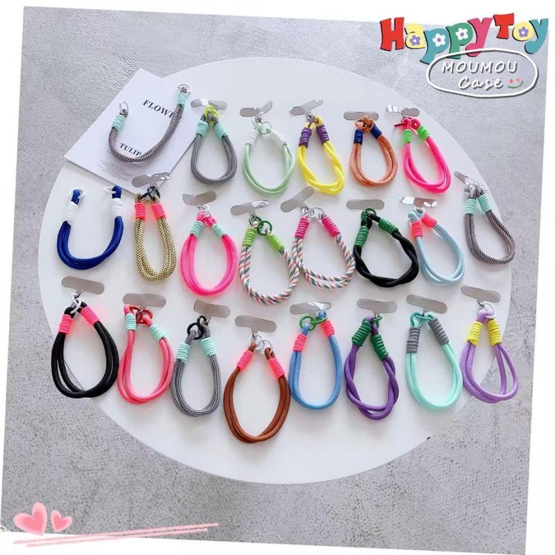 Thời Trang Sáng Tạo Dệt Điện Thoại Vòng Tay Rắn Màu Điện Thoại Di Động Dây Buộc Điện Thoại Di Động Điện Thoại Di Động 0