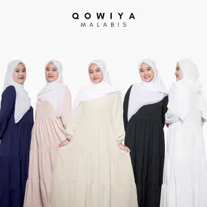 Gamis Umpak Bahan Crinkle Airflow - Gamis Wanita