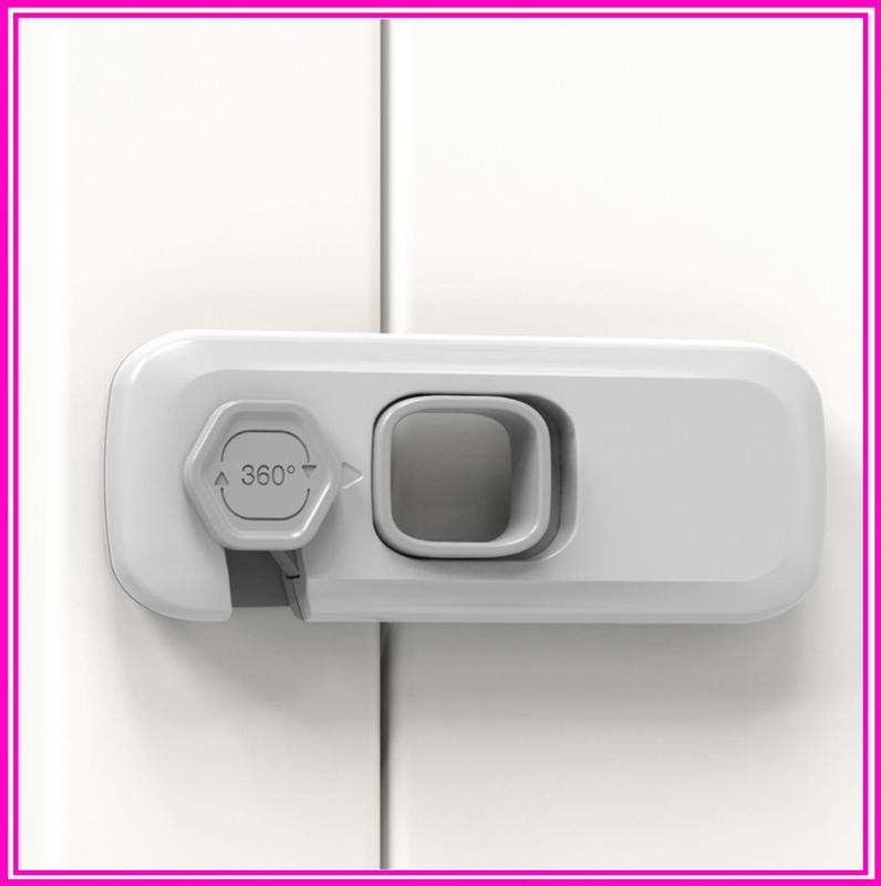 Khóa tủ lạnh khoá ngăn kéo tủ đồ chống kẹp tay an toàn cho bé Looktosee chất liệu nhựa ABS cao cấp