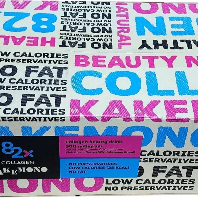 Pack 3 lon Thực phẩm bổ sung Collagen beauty drink 500 miligram miixed with Vitamin C 70 miligram, pink guava flavor (82X KAKEMONO BRAND) 5