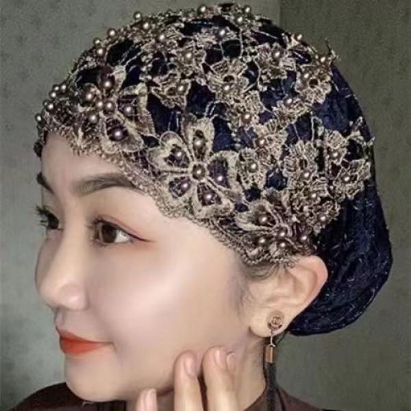 Product Introduction of Muslim Summer Hat Hui Mother Cover Headscarf Convenient Scarf Cover Toe Cap Cap Confinement Hat 3