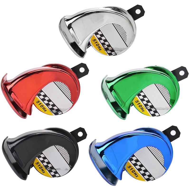 Product Introduction of Universal 12V DC Motorcycle Car Horn Loud Pressure Klaxon Speaker Waterproof 130db Snail Cry Air Horn for Car Motorcycle Clarion 5