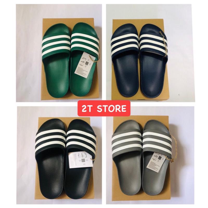 Dép Đúc 3 Sọc Thể Thao Nam Nữ Hàng Chuẩn Das I Đế Bằng I Bảo Hành I Kèm Hộp