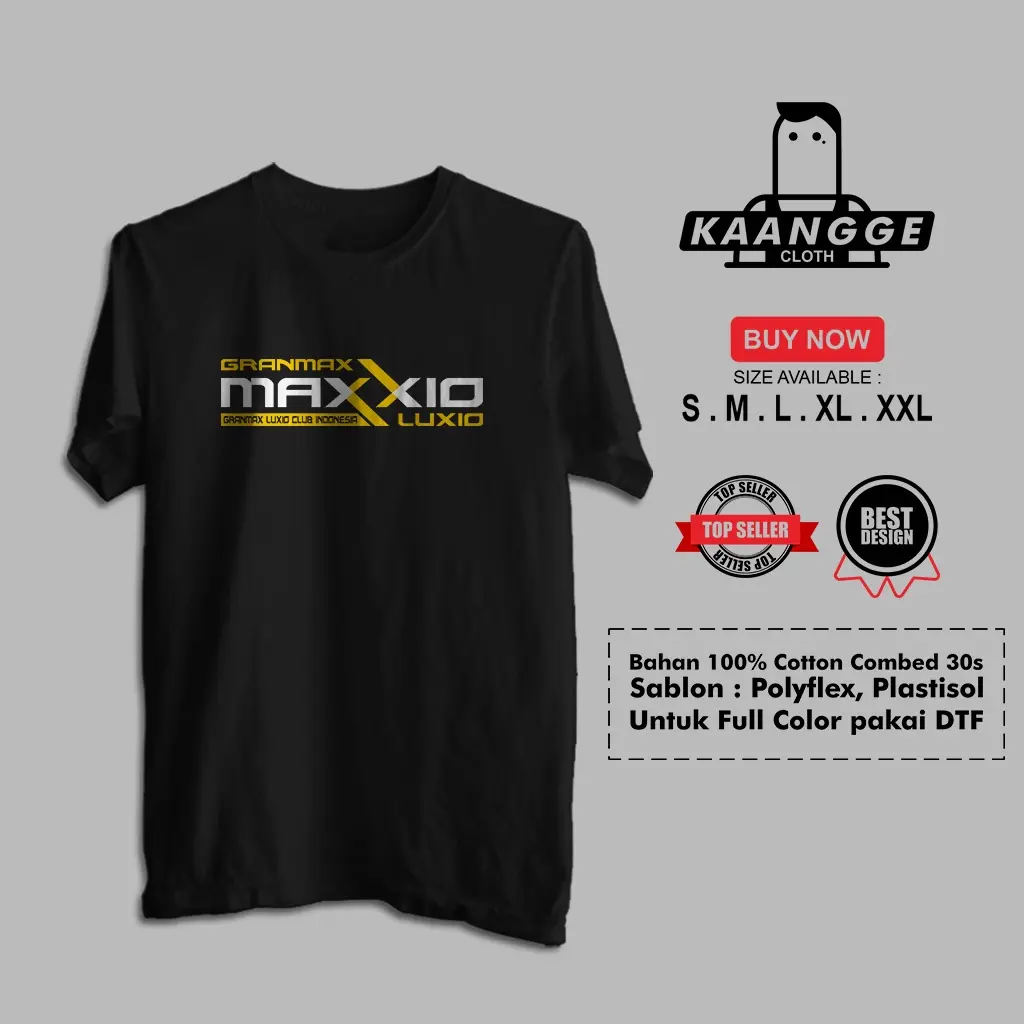 Kaos Maxxio Granmax Luxio Club Indonesia Logo Baju Distro