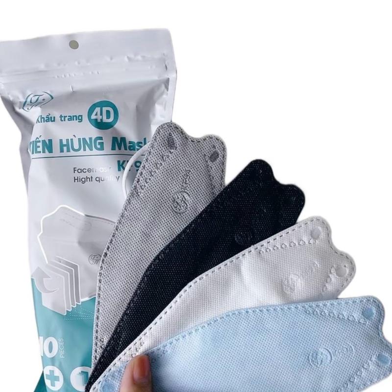 Thùng 300 c khẩu trang kf94 Tiến Hùng kháng giọt bắn chống tia uv kháng bụi mịn... polyester đen dây đen