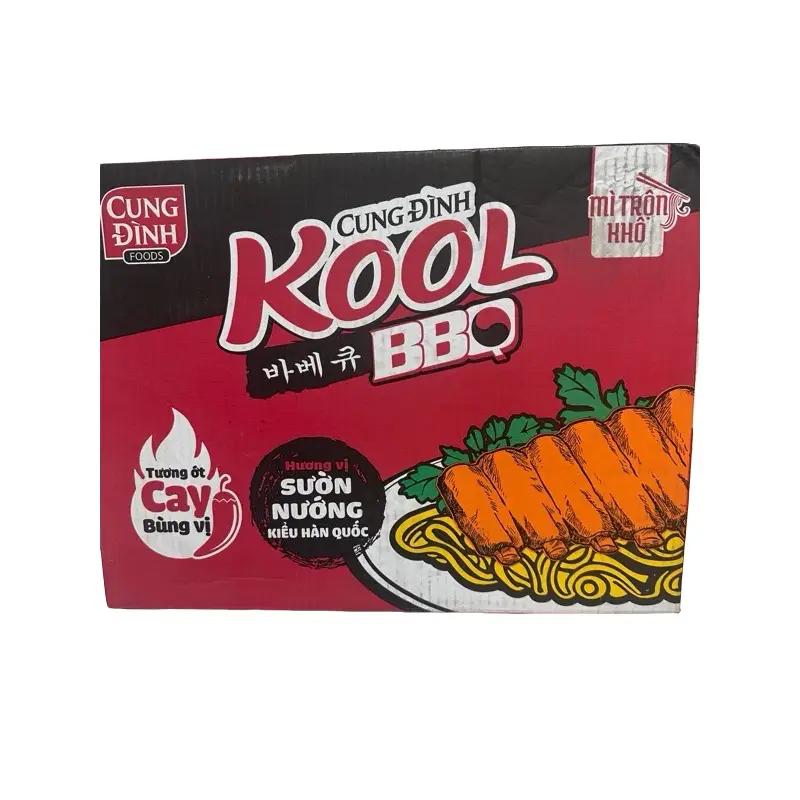 Thùng mì trộn Cung Đình Cool vị sườn nướng BBQ 30 gói Miến