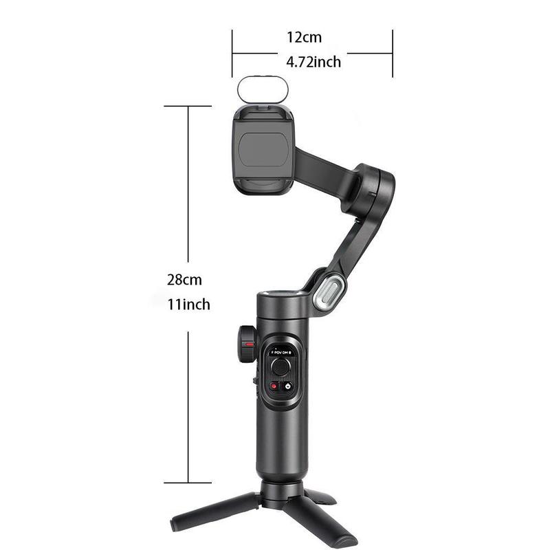 3 Axis Anti-shake Shooting Tripod Stand, Summer Auto Face Tracking Gimbal Stabilizer, 360° Rotation Smartphone Gimbal Stabilizer, Selfie Phone Tripod Stick for iPhone, Camera Tripod 4