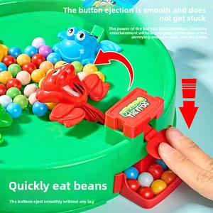 Novelty Fun Board Game for 2 Players Frog Eats Beans Bean Shooting Game Parent-Child Friend Double Battle Toy