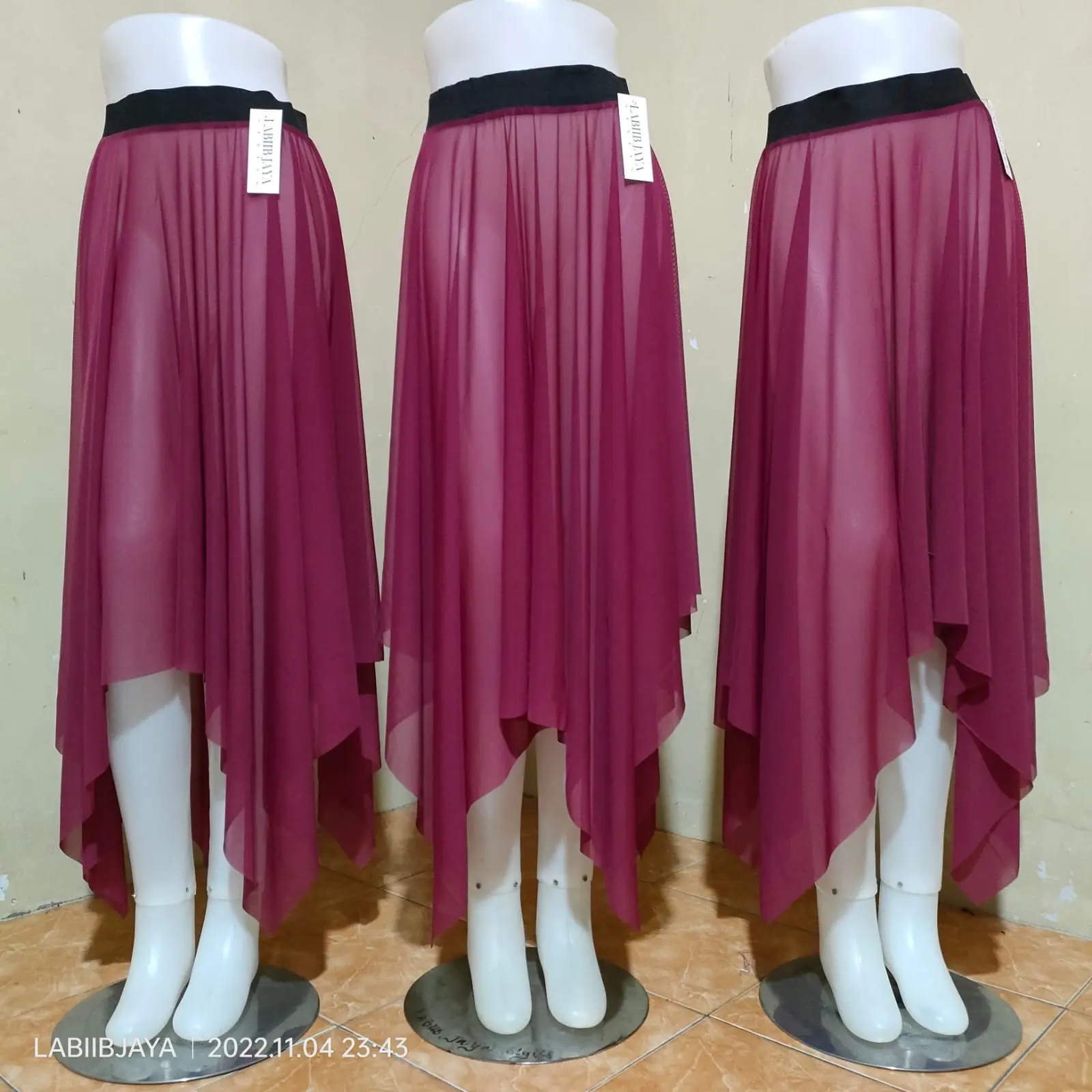 Rok Panjang Untuk Tari Atau Senam Model Simetris Mayung / Long Skirt Flare Simetris For Dance / Rok Simetris Untuk Performa / Rok Terbang Melar
