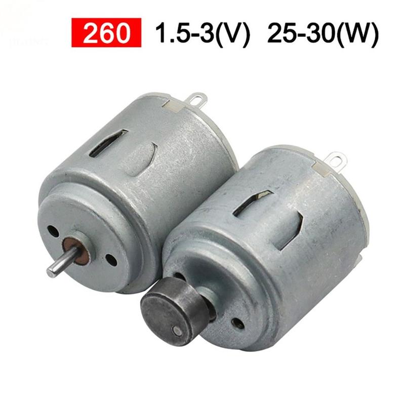 Lingxinshangmao 1 cái Bền Mini Động cơ 260 DC 3-12V Tốc độ cao Dụng cụ máy điện…