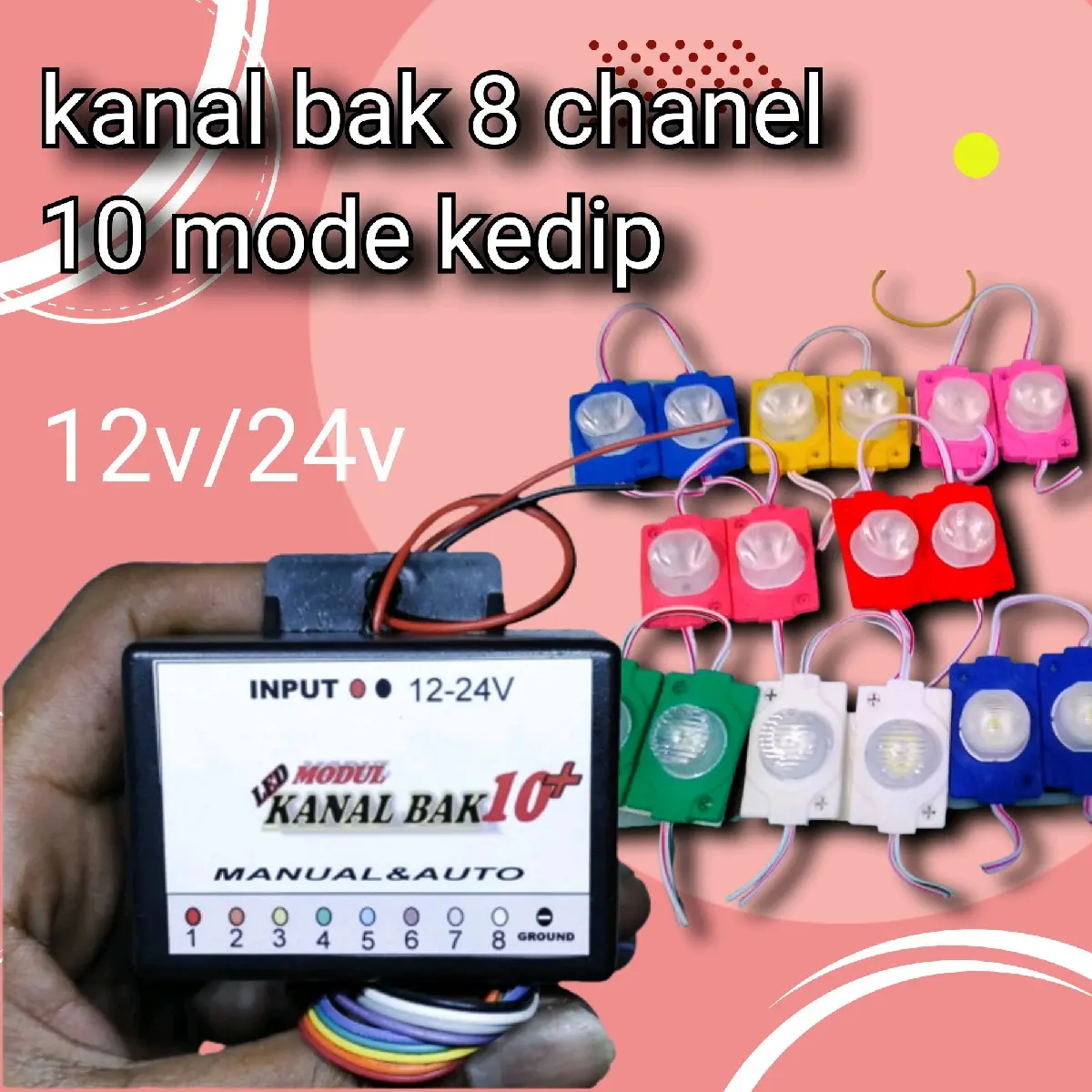 kanal bak 8 chanel 10 mode kedip